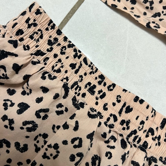 Victoria's Secret Leopard Print Pajama Set with Black Lace Sz S - Picture 5 of 8